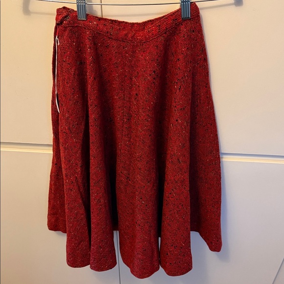 Vintage 1950 Tweed Circle Skirt with Black Detailing - Picture 4 of 6